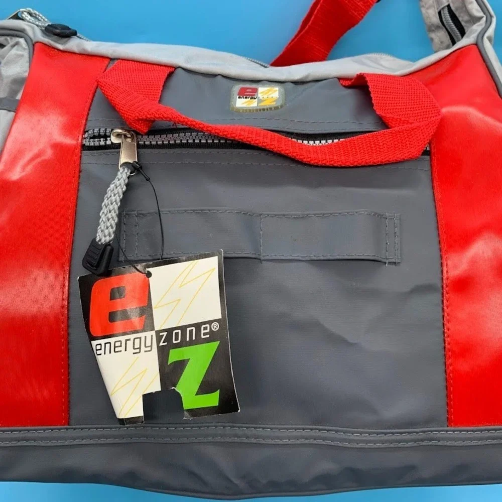 Vintage Energy Zone Nylon Gym Bag Red Small Mini Y2K‎